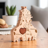 Personalized Giraffe Family Puzzle Personalized Engraved Family Name Puzzle Mother's Day Gift HA75 898886