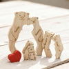 Custom Family Bear Puzzle, Engraved Family Name Puzzle Mother's Day Gift, Family Home Decor HA75 920734