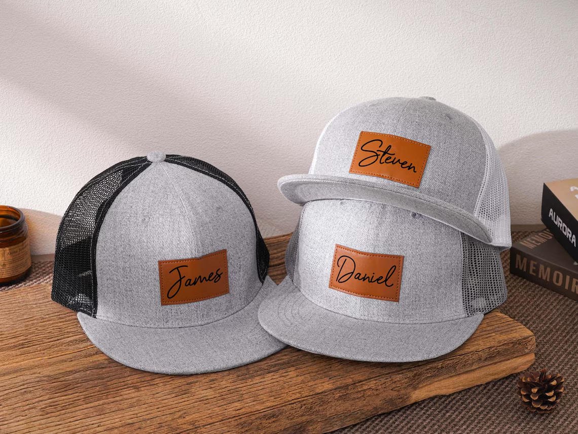 Personalized Father and Son Matching Hats, Gift for Dad TH10 169921