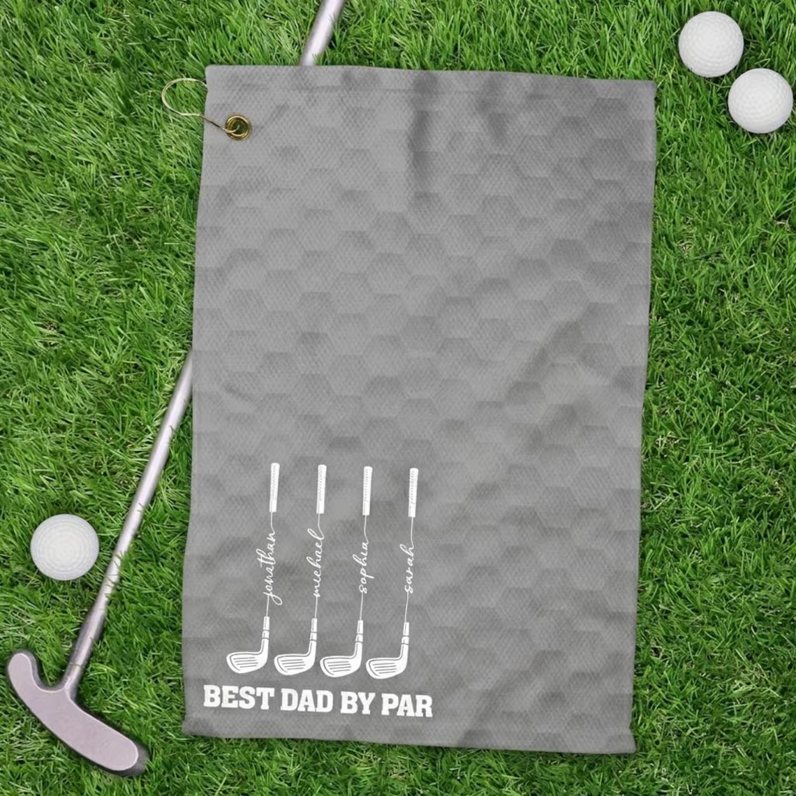 Custom Name Best Dad By Par Golf Towel For Golf Dad TH10 169981