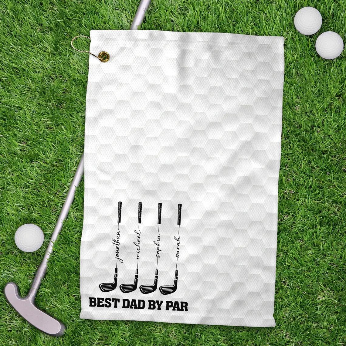 Custom Name Best Dad By Par Golf Towel For Golf Dad TH10 169981