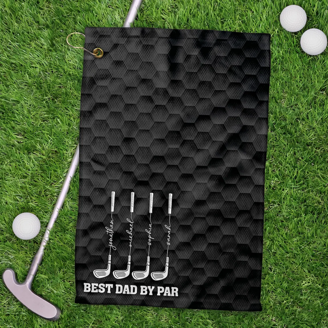 Custom Name Best Dad By Par Golf Towel For Golf Dad TH10 169981