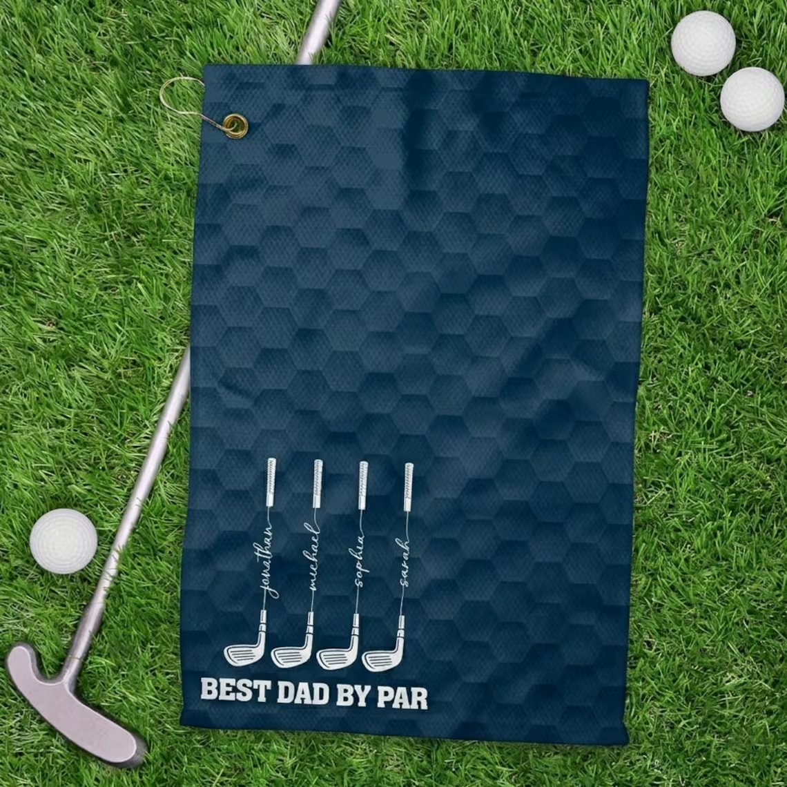 Custom Name Best Dad By Par Golf Towel For Golf Dad TH10 169981