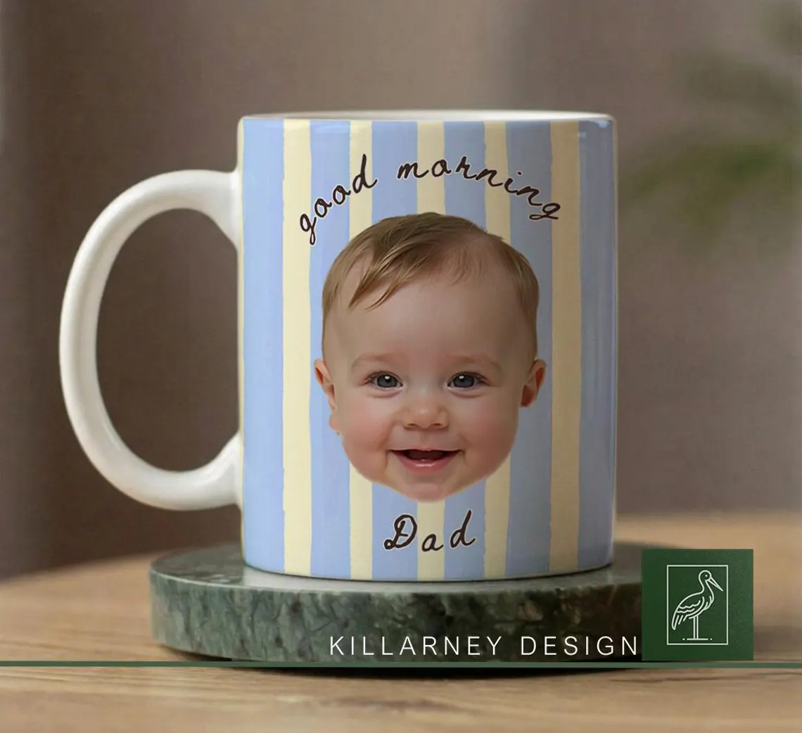 Custom Photo Baby Face Mug For New Dad Gift for Parents, Father's Day TH10 169941