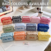 Personalized Custom Name Gingham Makeup Bag, Ruffled Cosmetic Pouch, Bridesmaid Gift TH10 170433
