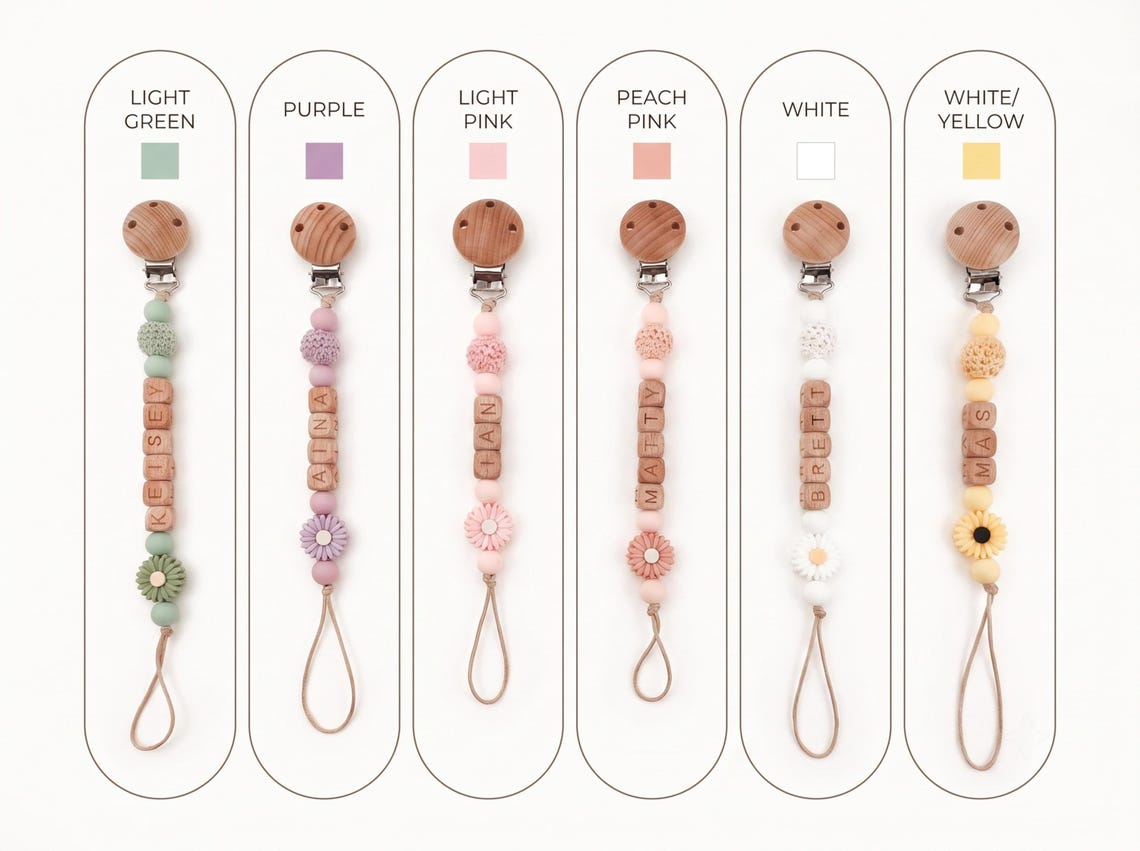 Personalized Custom Name Pacifier Clip For Kids TH10 171293
