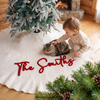 Custom Family Name Christmas Embroidered Tree Skirt TH10 170931