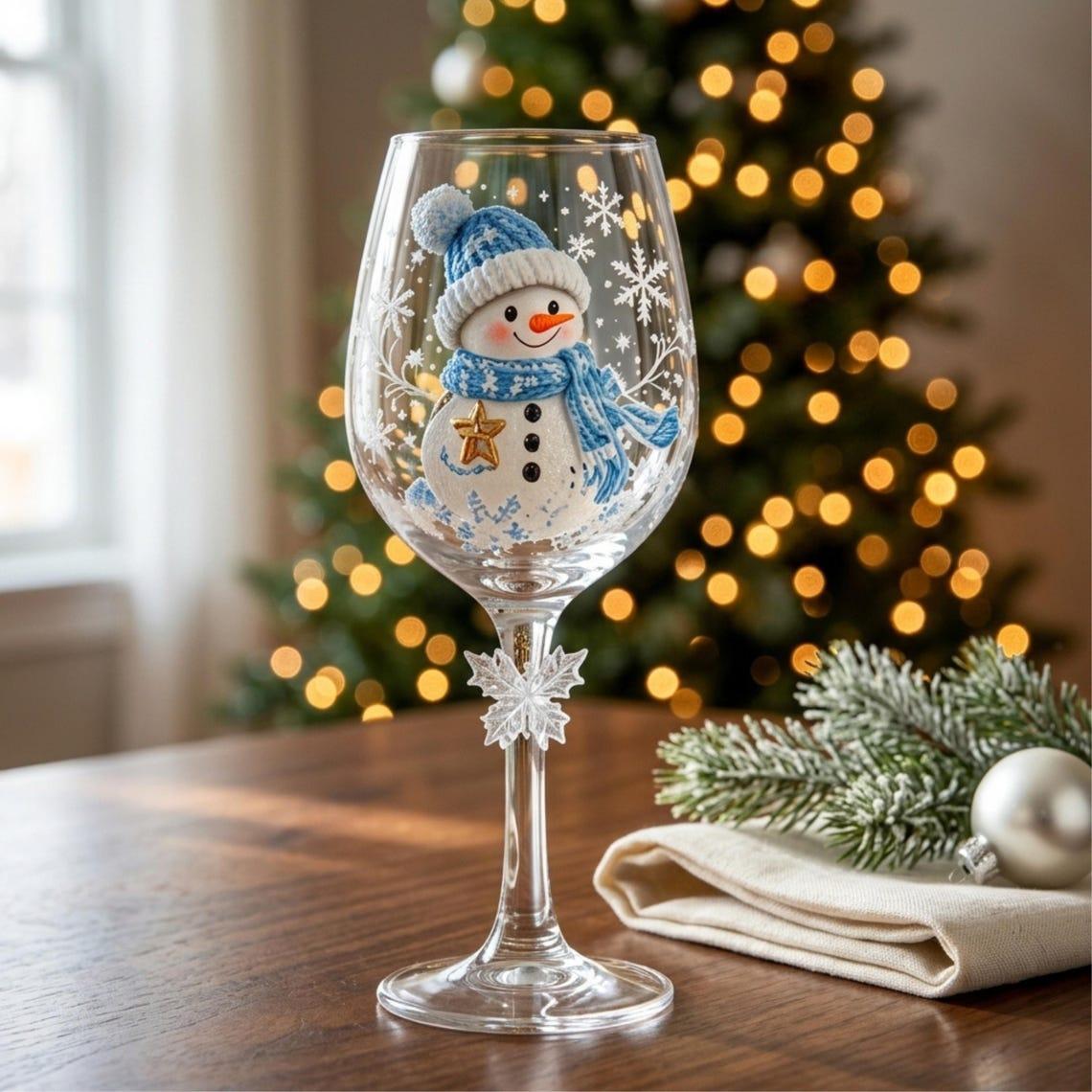 Christmas Wine Glasses Set Gift For Christmas Day TH10 171097