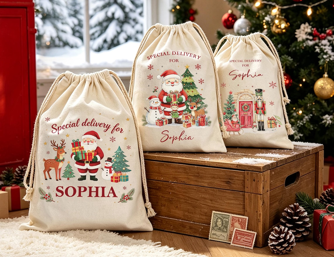 Custom Name Special Delivery For Your Kid Christmas Sacks TH10 171459