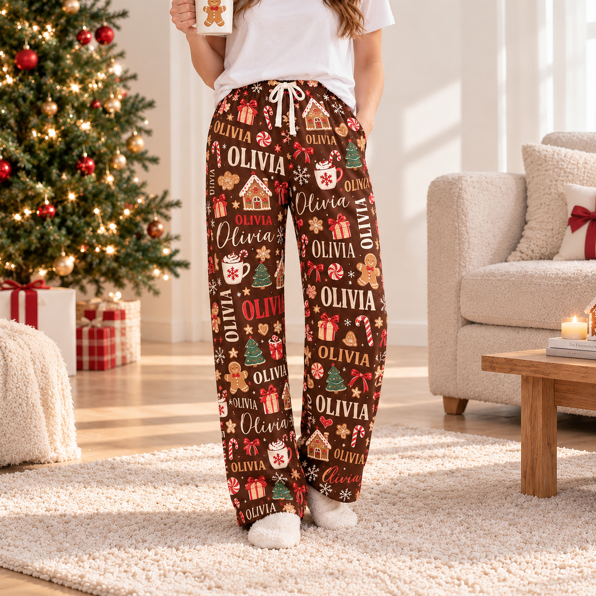 Custom Name Christmas Pajama Pants TH10 171417
