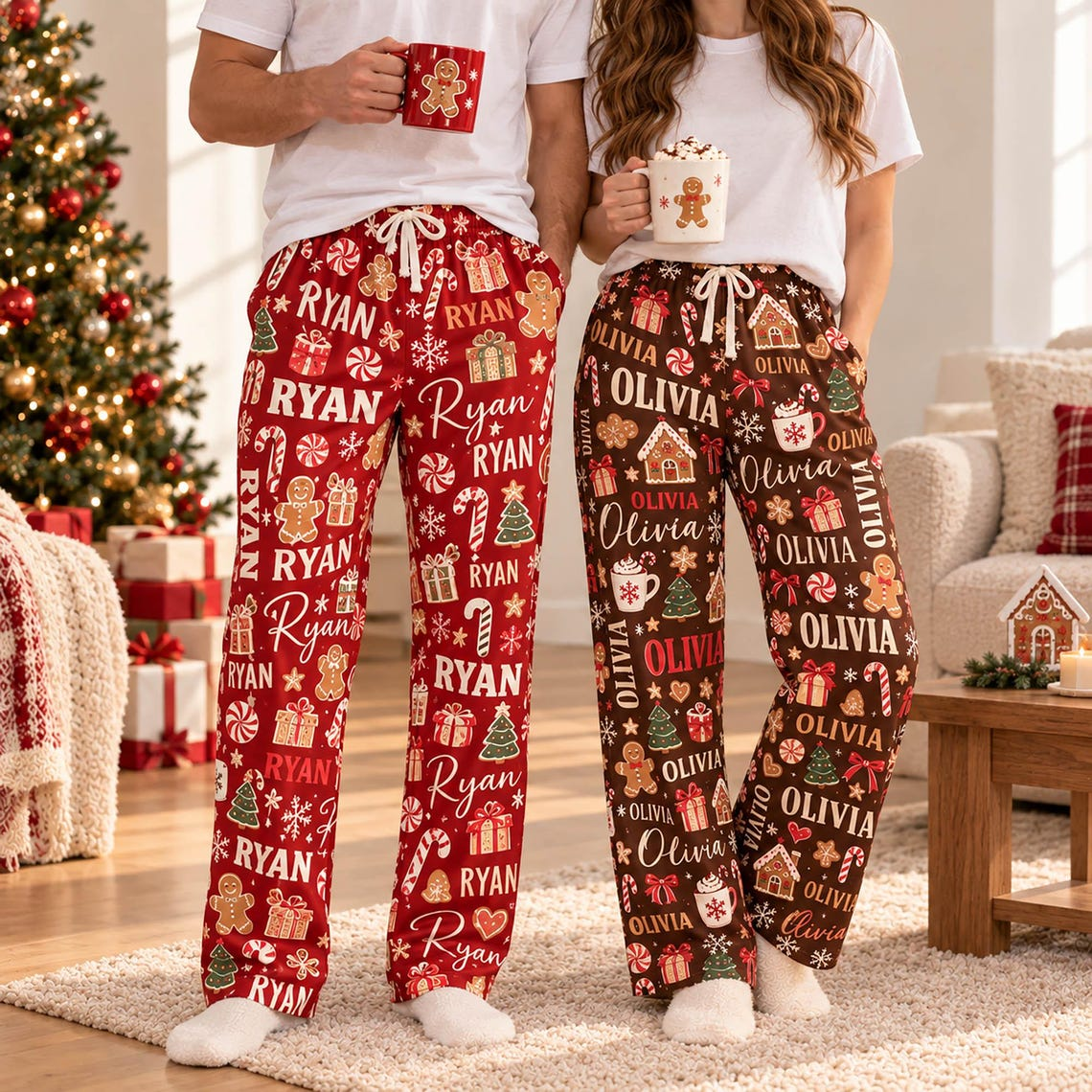 Custom Name Christmas Pajama Pants TH10 171417
