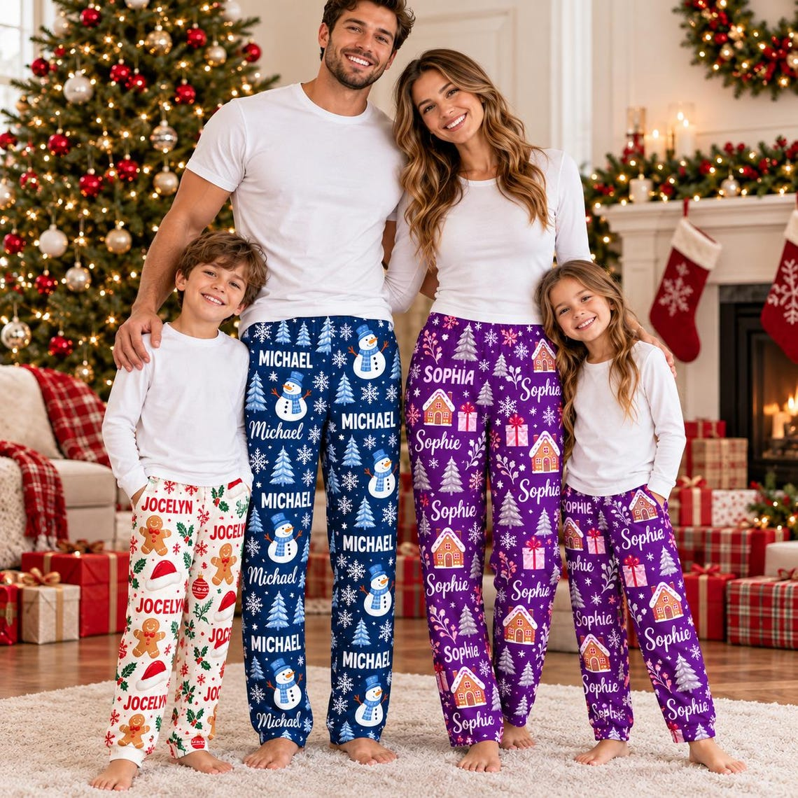 Personalized Christmas Matching Pants For Family TH10 171563