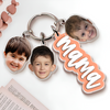 Custom Grandma Keychain With Kids Face Charm, Mother's Day Gift For Grandma, Mom HA75 921042