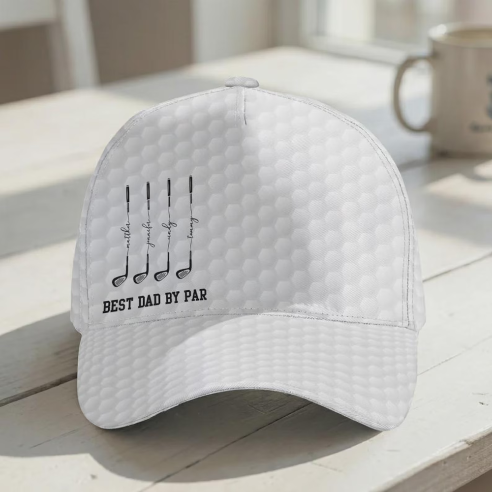 Personalized Best Dad Grandpa By Par Golf Clubs Classic Cap - Gift For Golf Lovers, Dad, Father's Day HO82 902308