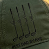 Personalized Best Dad By Par, Best Grandpa By Par Perforated Golf Hat Father Day Golf Gift HA75 921342