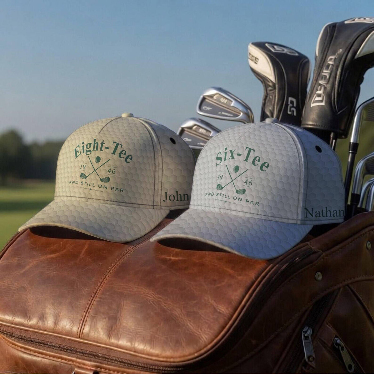 Personalized Six Sevent Eight Tee And Still On Par Golf Classic Cap - Birthday Gift For Men, Grandpa Dad Golfing, Funny Golfer Present HO82 902358