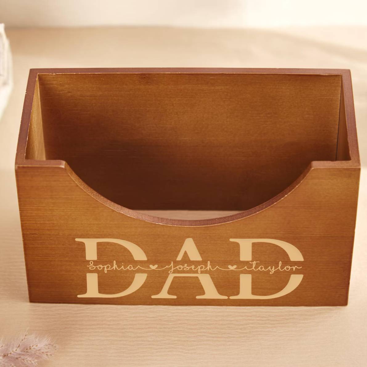 Personalized Best Dad Ever Engraved Hat Holder - Gift For Dad, Father's Day Gift HO82 902658