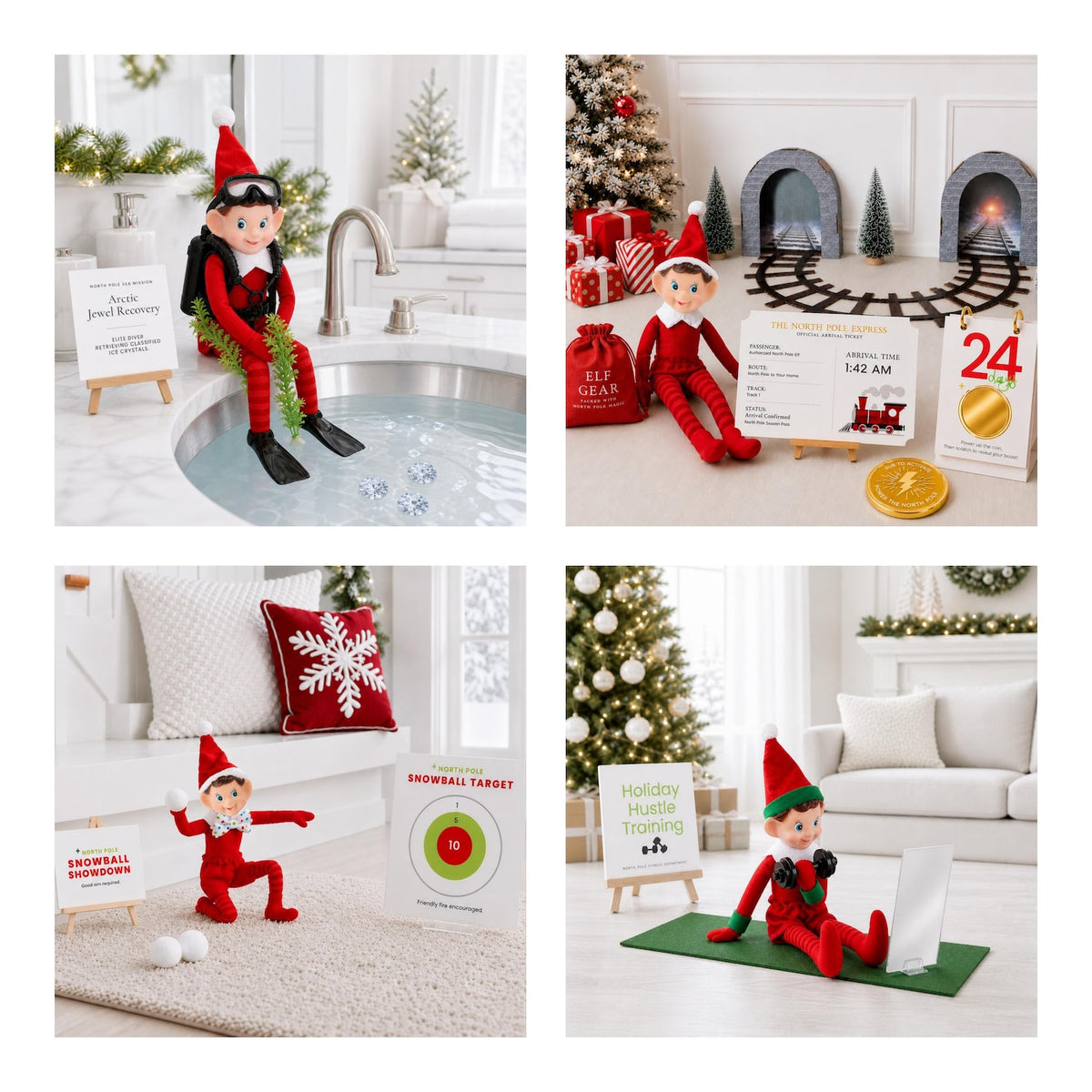 Elf Activity Kit 2026, 25 Days of Christmas Elf Props, Family Christmas Activity Set HA75 921534