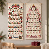Personalized Name Christmas Advent Calendar, 24 Fillable Pockets, Reusable Christmas Wall Hanging HA75 919516