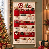 Personalized Name Reusable Christmas Advent Calendar, 24-Pocket Wall Hanging HA75 919518