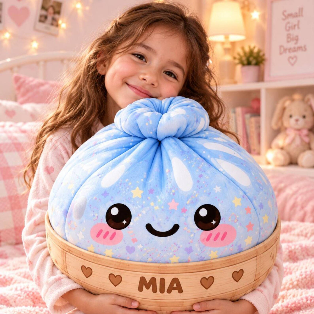 Custom Name Kawaii Dumpling Shaped Pillow - Birthday Christmas Gift for Kid HO82 904258
