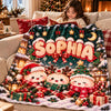 Custom Name Christmas Squishy Dumpling Blanket for Kids, Dumpling Lover Gift HO82 904240