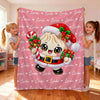 Custom Name Dumpling Christmas Blanket for Kids, Dumpling Lover Gift HO82 904242