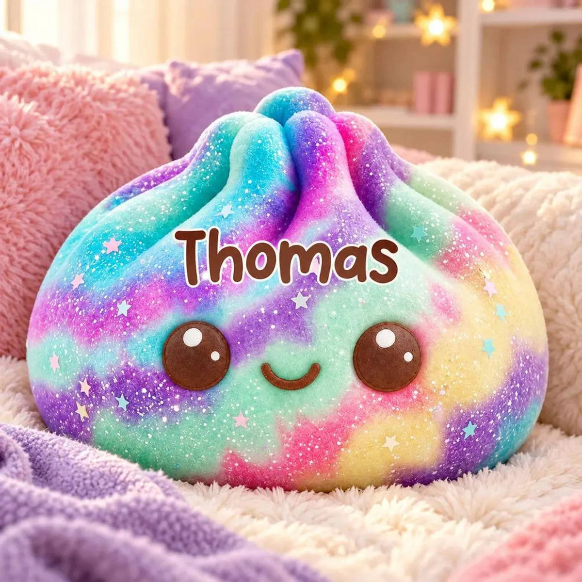 Personalized Name Christmas Dumpling Shaped Pillow - Squishy Toy for Kids HO82 904252