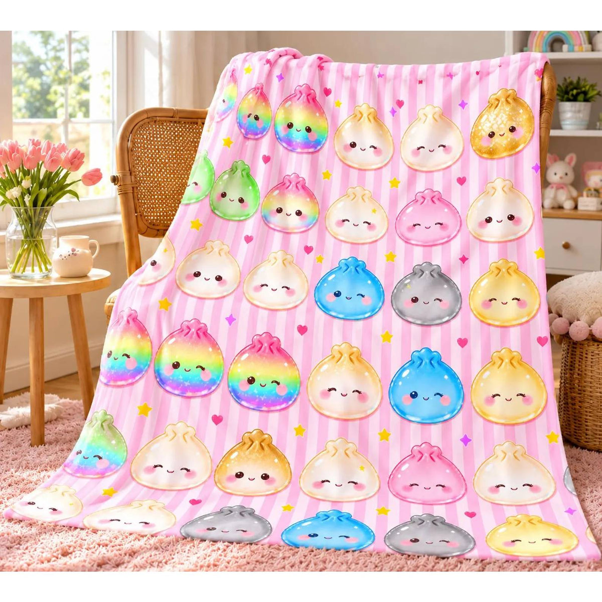 Personalized  Dumpling Blanket for Kids, Dumpling Lover Gift HO82 904244