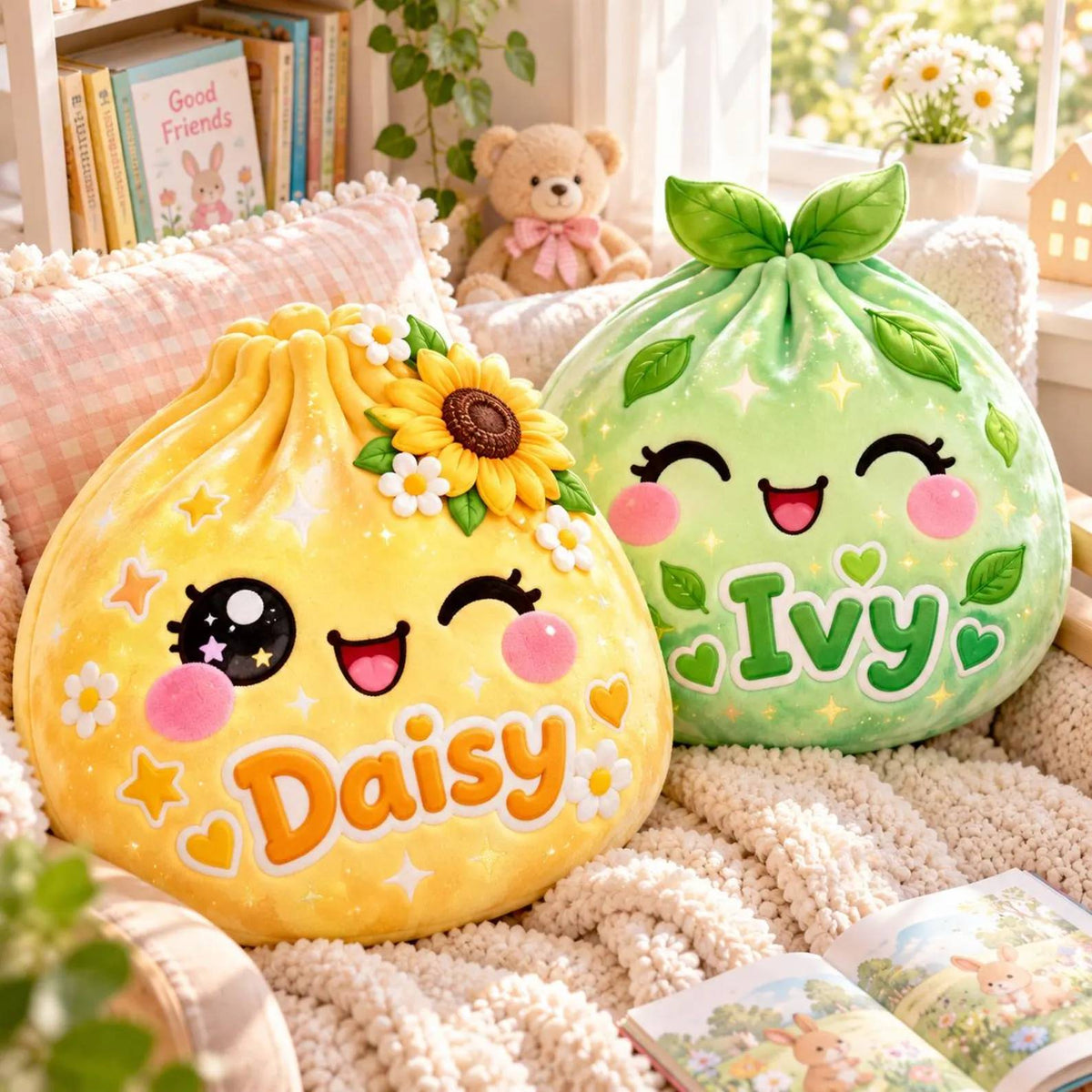 Personalized Kawaii Dumpling Shaped Pillow - Cute Kids Room Decor Gift for Girls & Boys HO82 904246