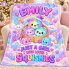 Custom Name Pastel Dumpling Christmas Blanket for Kids, The Year of Squishies 2026 HO82 904262