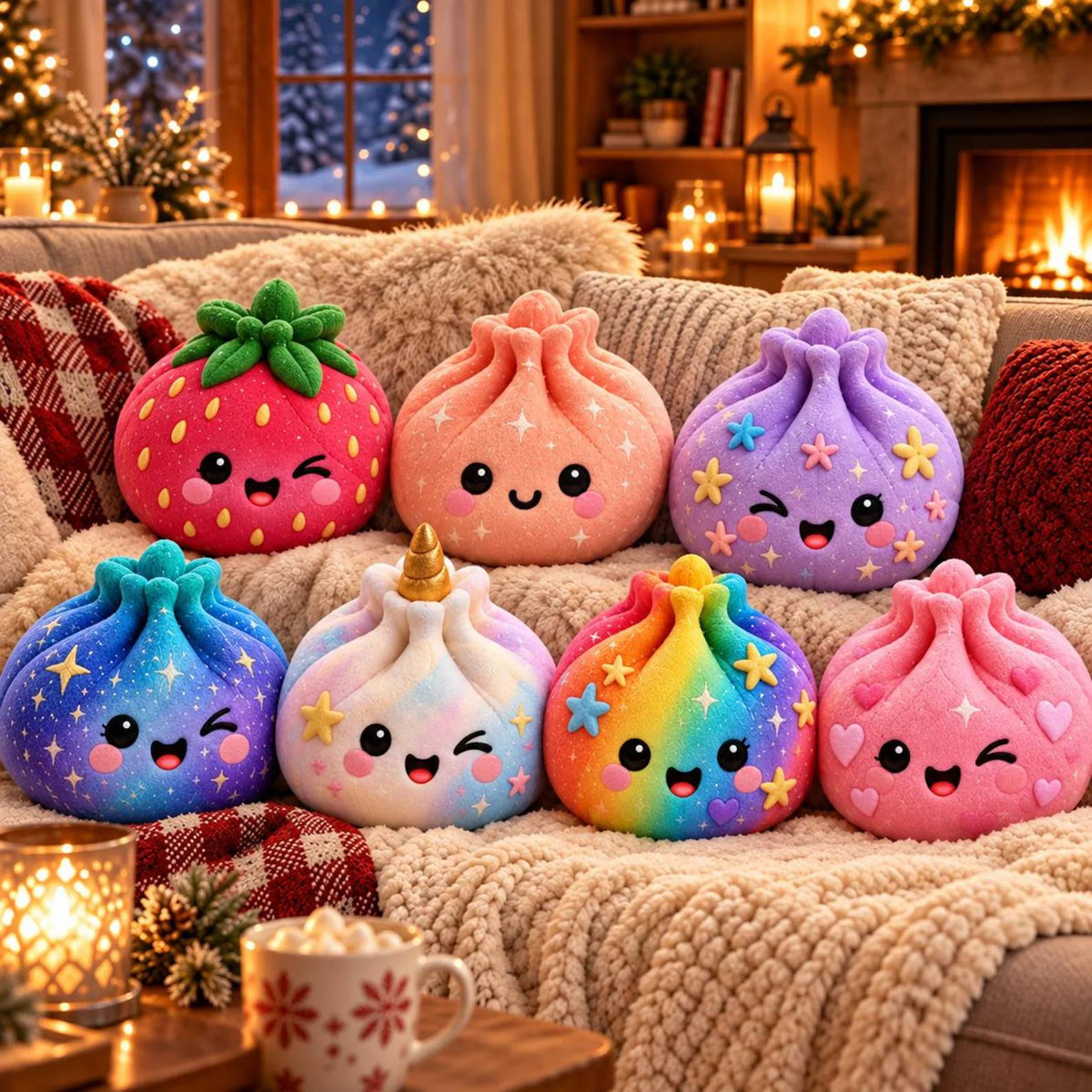 Personalized Name Dumpling Shaped Pillow - Squishy Toy for Kids HO82 904250