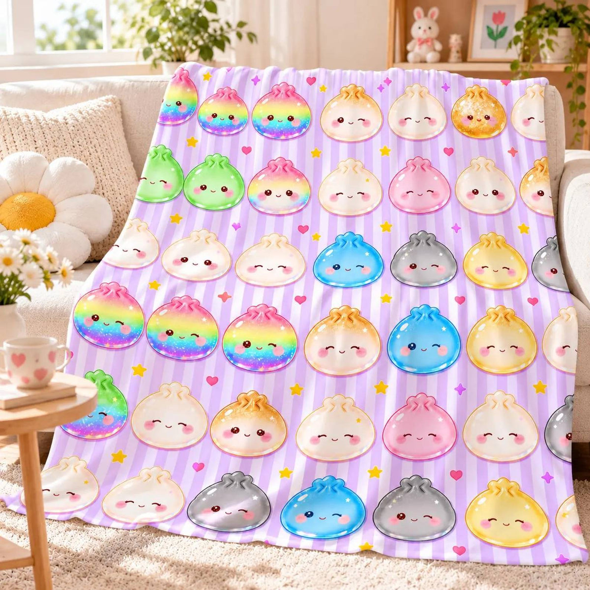 Personalized  Dumpling Blanket for Kids, Dumpling Lover Gift HO82 904244