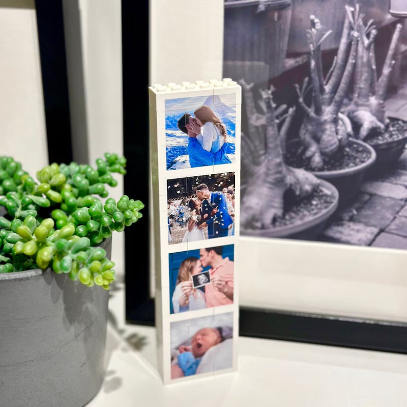 Custom Photo Booth Lego For Family, Brick Photo Block Puzzle TH10 169989