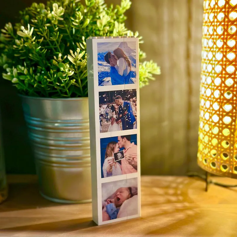 Custom Photo Booth Lego For Family, Brick Photo Block Puzzle TH10 169989