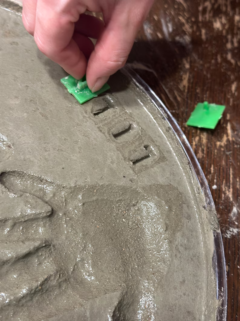 Personalized Garden Stone Kit – Handprint Garden Stone – Fathers Day Gift for Dad or Grandpa TH10 169909