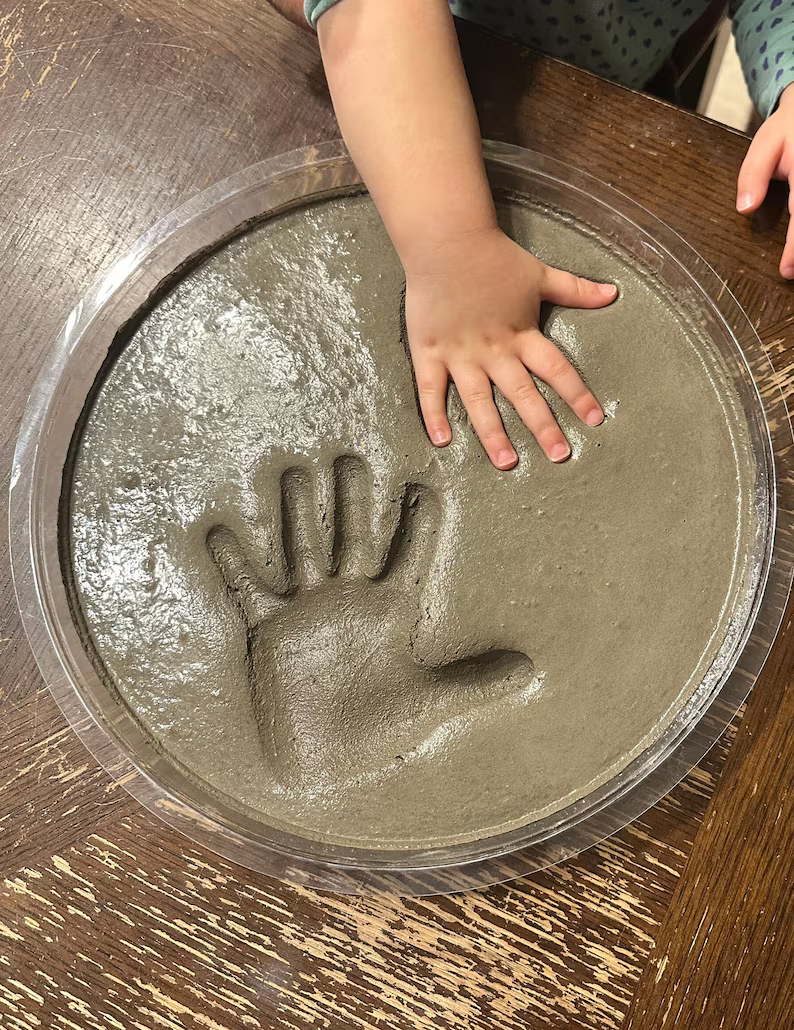 Personalized Garden Stone Kit – Handprint Garden Stone – Fathers Day Gift for Dad or Grandpa TH10 169909