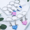 Personalized Initial Heart Keychain Set For Couple TH10 898023
