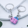 Personalized Initial Heart Keychain Set For Couple TH10 898023