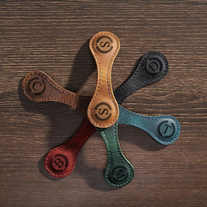 Personalized Leather Magnetic Bookmark TH10 896909