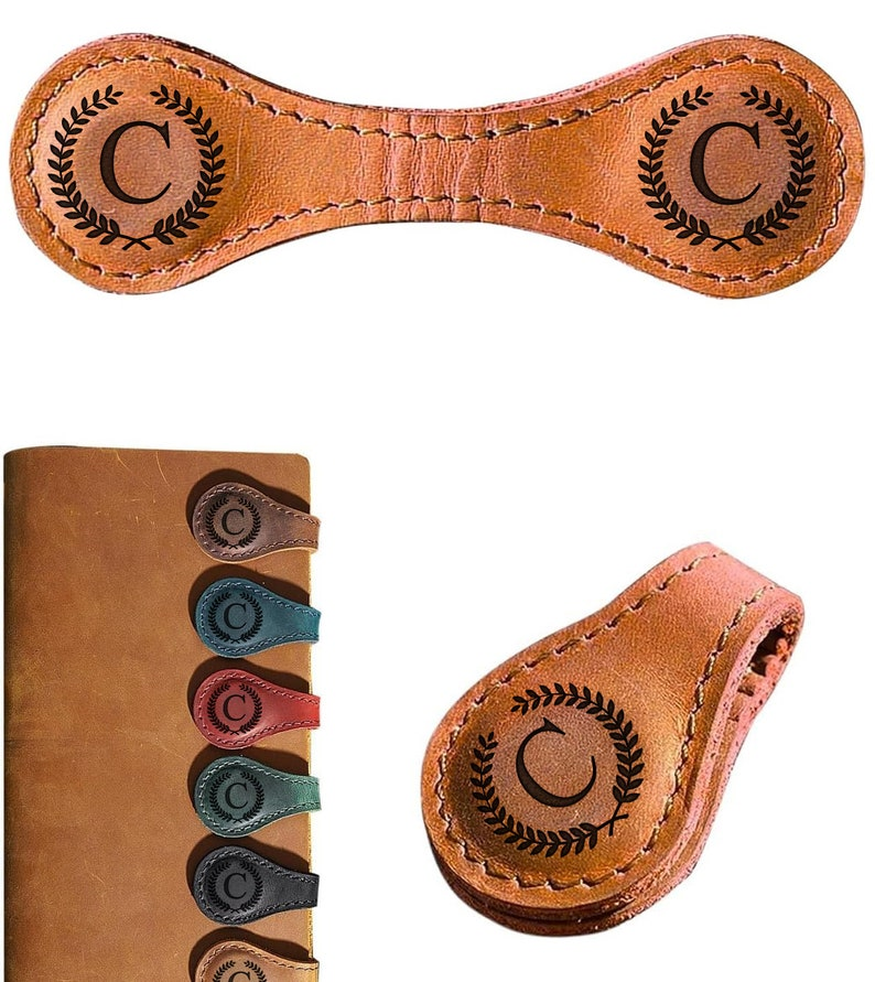 Personalized Leather Magnetic Bookmark TH10 896909