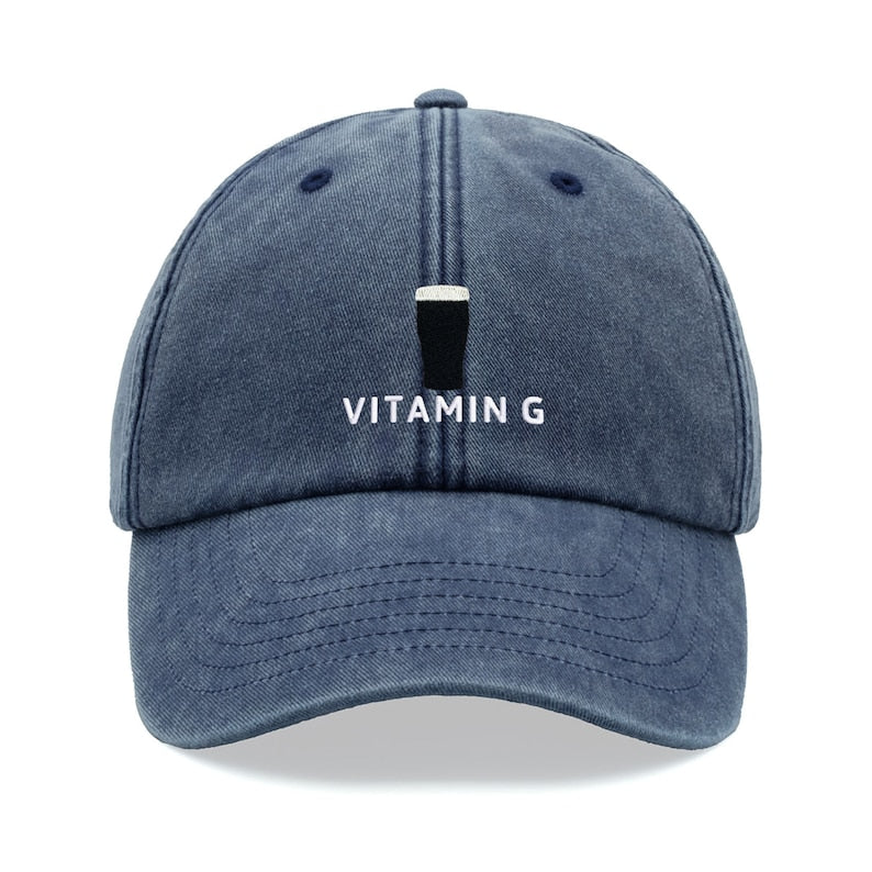 Vitamin G St. Patrick's Day Funny Frat Beer Drinking Embroidered Baseball Cap HA75 920552