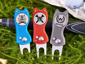 Personalized Golf Divot Tool With Ball Marker,Custom Retractable Divot Tool TH10 898205