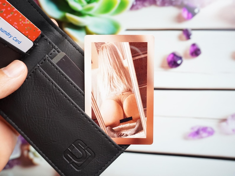 Custom Photo Boudoir Metal Wallet Photo, Photo And Love Note, Wallet Accessories For Men, Personalized Photo Gifts, Boyfriend Gift, Valentines Day Gift TH10 898819