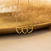 Family Name Necklace with Heart, Multiple Hearts Necklace, Kids Names Jewelry for Mom TH10 169157