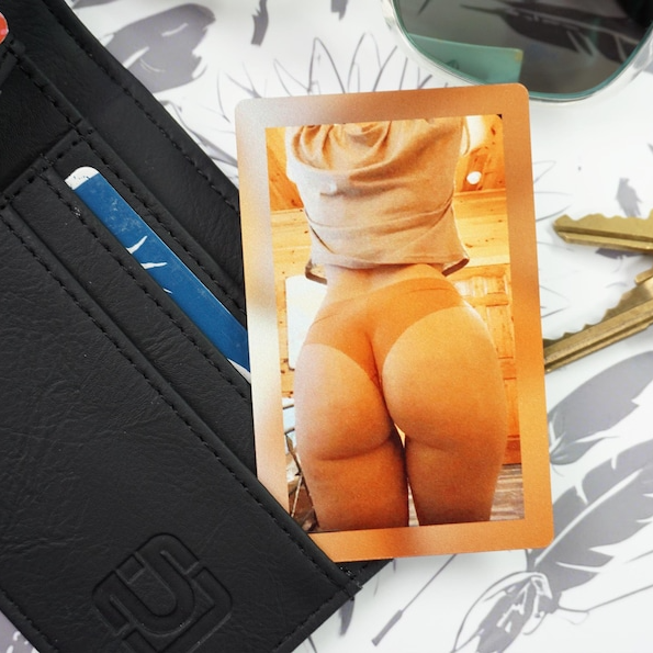 Custom Photo Boudoir Metal Wallet Photo, Photo And Love Note, Wallet Accessories For Men, Personalized Photo Gifts, Boyfriend Gift, Valentines Day Gift TH10 898819