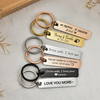 Custom Name/Date, Drive Safe Engraved Metal Keychain Valentine's Gift For Couple TH10 898583