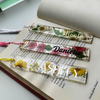 Personalized Custom Name Pressed Flower Resin Bookmark For Women TH10 896757