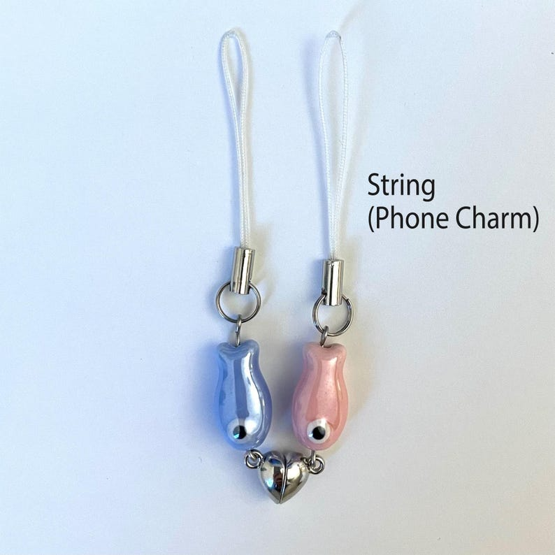 Magnetic Matching Fish Ceramic Keychain Cute Gifts for Couple For Best Friend CH07 910432