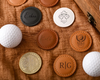 Custom Leather Golf Ball Markers-with custom,perfect for a personalized gift for your father,husband or brother TH10 898203